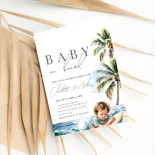 Baby aan boord van het Baby shower, Surf Beach Kaart