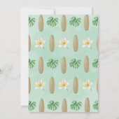 Baby aan boord van het Baby shower van de Tropisch Kaart (Achterkant)