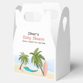 Baby aan boord van het Beach Surfing Baby shower Bedankdoosjes (Geopend)