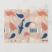 Baby aan boord van het Kustschip Baby shower Briefkaart (Achterkant)