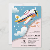 Baby aan boord van het Modern Aviation Airplane Ba Kaart (Voorkant)