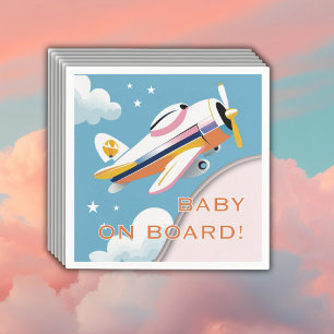 Baby aan boord van het Modern Aviation Airplane Ba Servet