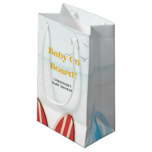 Baby aan boord van het strand baby shower dank u klein cadeauzakje