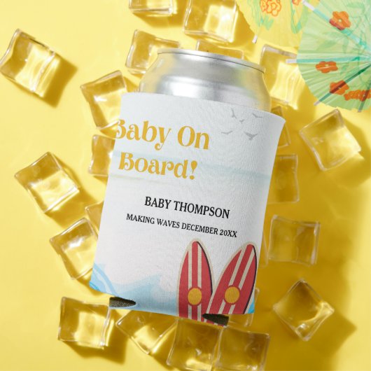 Baby aan boord van het strand surfplank baby showe blikjeskoeler (Insitu Zomer)