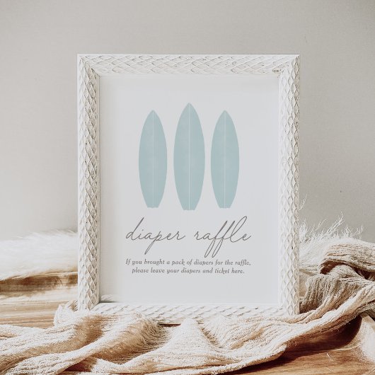 Baby aan boord van het Surfboard Baby shower Poster