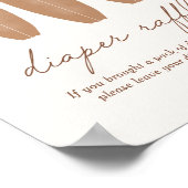 Baby aan boord van het Surfboard Baby shower Poster (Hoek)