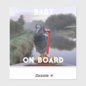 Baby Aan boord van narrowboat thema sticker (Vel)