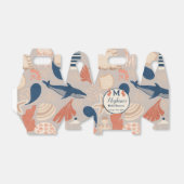 Baby aan boord van nautisch Baby shower Bedankdoosjes (Uitgevouwen)