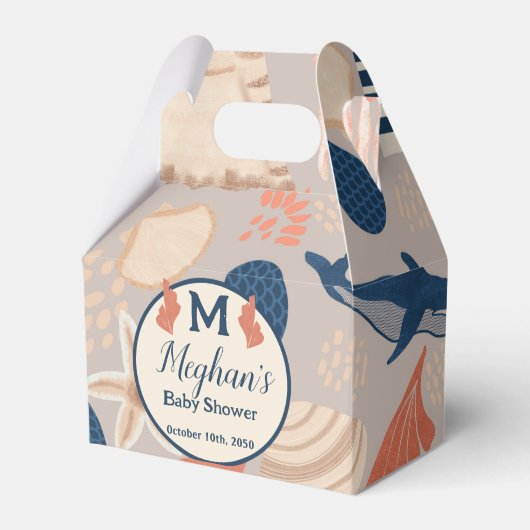 Baby aan boord van nautisch Baby shower Bedankdoosjes (Voorkant Zijde)