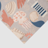 Baby aan boord van nautisch Baby shower Tissuepapier (Detail)