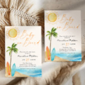 Baby Aan boord van Summer Beach Baby shower Kaart