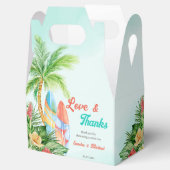 Baby aan boord van tropisch surfbaby shower dank bedankdoosjes (Geopend)