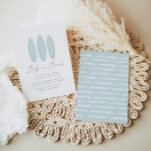 Baby aan boord Waterverf SurfboardBaby shower Kaart