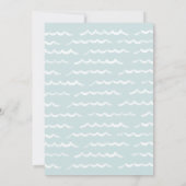 Baby aan boord Waterverf SurfboardBaby shower Kaart (Achterkant)