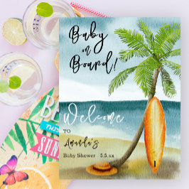Baby aan boord Welkom Baby shower Poster