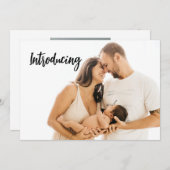 Baby Aangepast pasgeboren foto's introduceren Aankondiging (Voorkant / Achterkant)