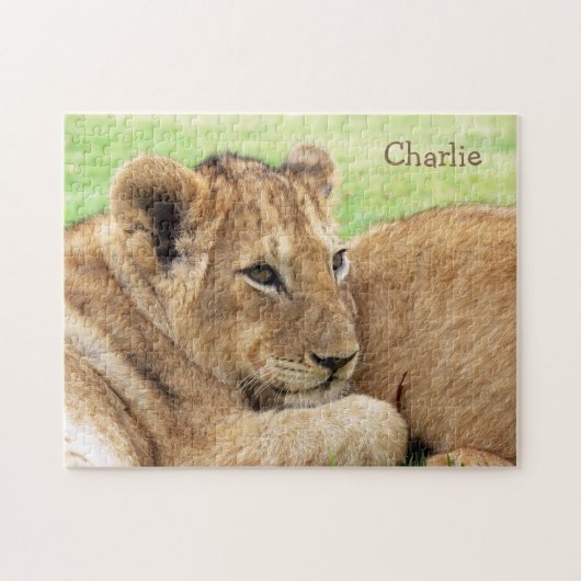 Baby aangepaste monogram puzzel (Horizontaal)