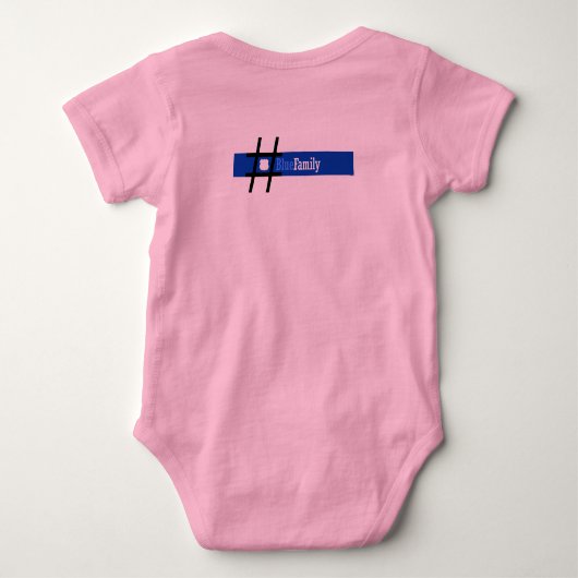 Baby Aangepaste tekst politie Romper (Achterkant)