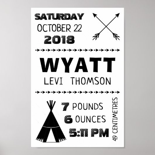 Baby - Aangepaste wandafdrukken - Poster op stam (Voorkant)