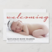 Baby | Aangepersonaliseerde bekendmaking Baby Aankondiging (Voorkant)