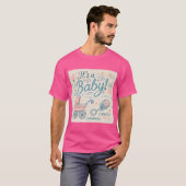 Baby Aankomst T-shirt | Gefeliciteerd nieuwe ouder (Voorkant volledig)