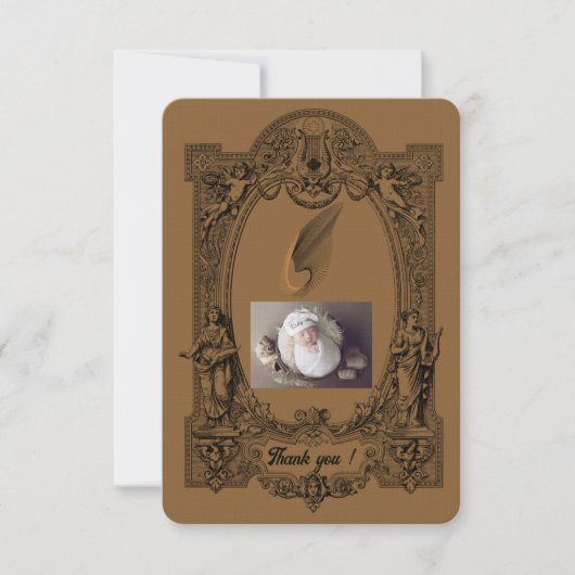 Baby Aankomst Viering Flat Dank u kaart ... (Voorkant)