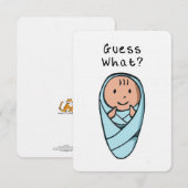 Baby aankondiging (Voorkant / Achterkant)