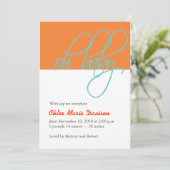 Baby Aankondiging (Staand voorkant)