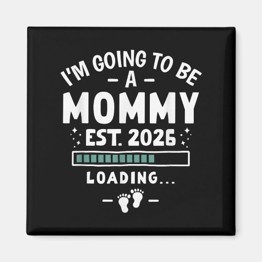 Baby Aankondiging 1e Keer Moeder Ik Ga Een M Zijn Magneet (Voorkant)