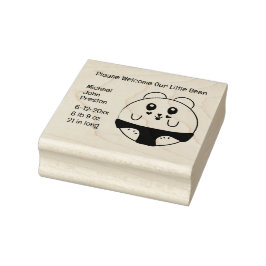 Baby Aankondiging Aankomst Schattige Cartoon Dier Rubberstempel