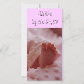 Baby aankondiging. baby shower aankondiging (Voorkant)