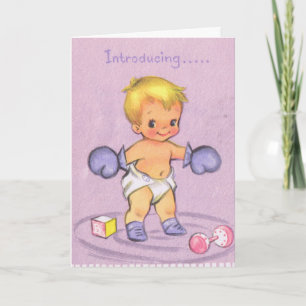  Baby Aankondiging/Boxing Handschoenen Aankondiging