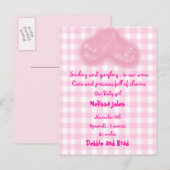 baby aankondiging briefkaart (Voorkant / Achterkant)