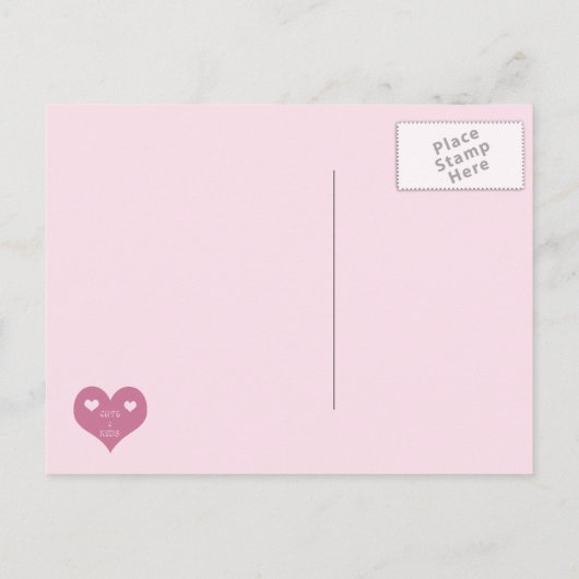 baby aankondiging briefkaart (Achterkant)