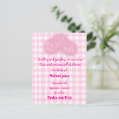 baby aankondiging briefkaart (Staand voorkant)