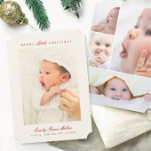 Baby Aankondiging Collage Merry Little Christmas