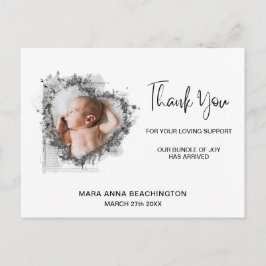 *~* Baby Aankondiging + Dank u Hart Briefkaart