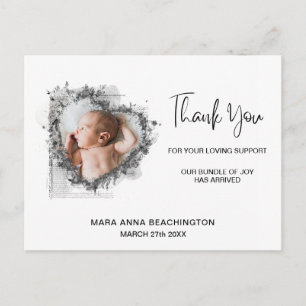 *~* Baby Aankondiging + Dank u Hart Briefkaart