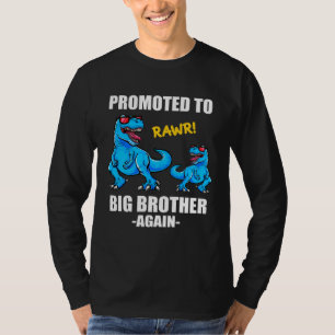 Baby Aankondiging Dinosaurus Bevorderd Tot Oudere T-shirt