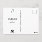 Baby Aankondiging, Eerste Kerstmis, foto Briefkaart (Achterkant)