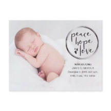 Baby Aankondiging, Eerste Kerstmis, foto