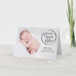 Baby Aankondiging, Eerste Kerstmis, Gepersonalisee Feestdagen Kaart