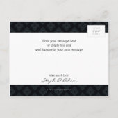 BABY AANKONDIGING:: elegant ingelijst 8 Aankondigingskaart (Achterkant)