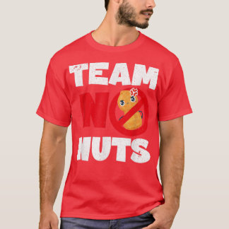 Baby Aankondiging Funny Team No Nuts Parents Gende T-shirt