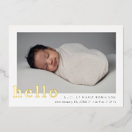 Baby Aankondiging Hallo Scripted