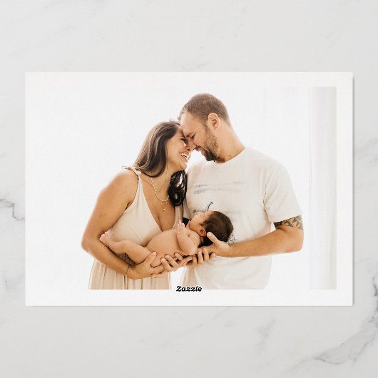 Baby Aankondiging Hallo Scripted (Achterkant)