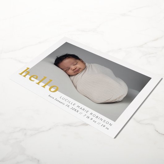 Baby Aankondiging Hallo Scripted (Gedraaid)