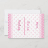 Baby aankondiging "Het is een meisje" (Achterkant)