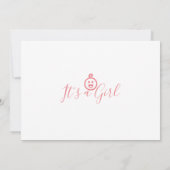 Baby Aankondiging Kaart - Het is een meisje (Achterkant)
