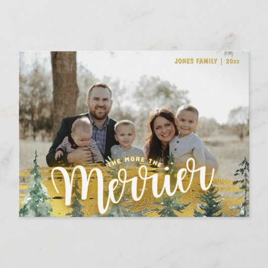 Baby Aankondiging Kerst Kaart (Voorkant)